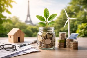 L’image renforce ce message en illustrant, de manière sobre et réaliste, l’idée d’un capital qui favorise le développement durable.