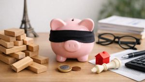 Personne analysant des graphiques pour éviter les erreurs dans les investissements financiers.